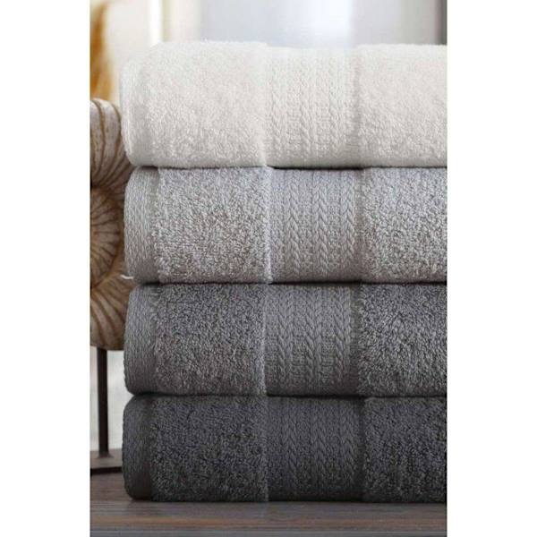 Set med 4 handdukar - 50 x 85 cm - Grå
