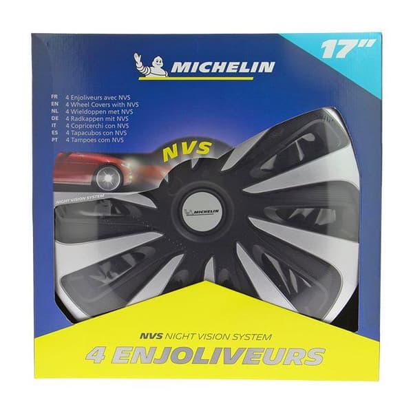 MICHELIN Hjulkåpa 17 NVS 3D by 4 i svart låda
