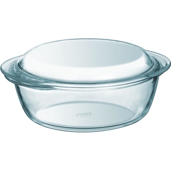 Set med 2 grytor - PYREX - Glas - Rund - 1 L