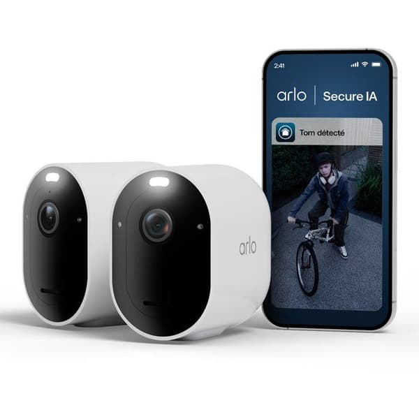 Arlo Pro 6 2K+ övervakningskamerakit med 2 kameror