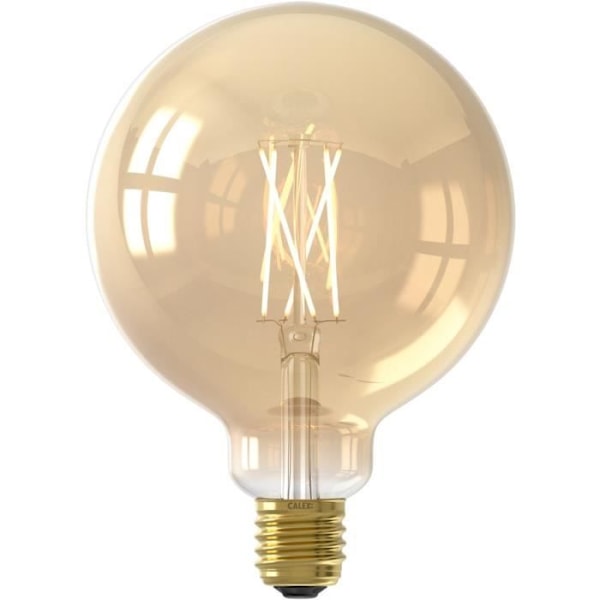 Anslutna glödlampor Calex LED Glödtråd ansluten Globe amber G125 E27
