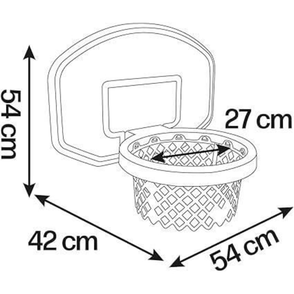 Smoby - Basketkorg - Smoby slide-tillbehör - 3 i 1 - Från 3 år