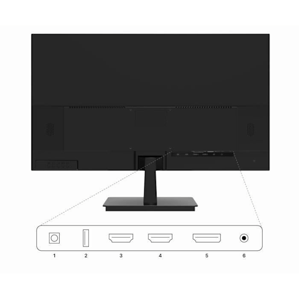 PC-skärm - JAPANNEXT - 28 4K UHD - IPS - 60Hz - 1 DP 1.2 - 2 HDMI 2.0