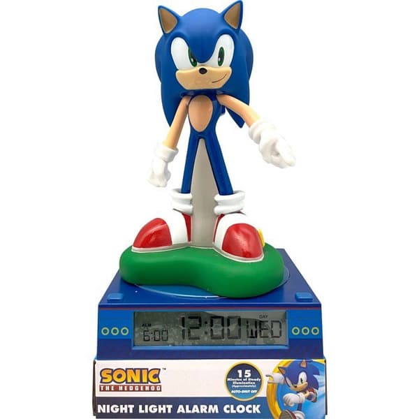 3D-väckarklocka med ljusfigur - BARNLICENS - Sonic - Från 3 år