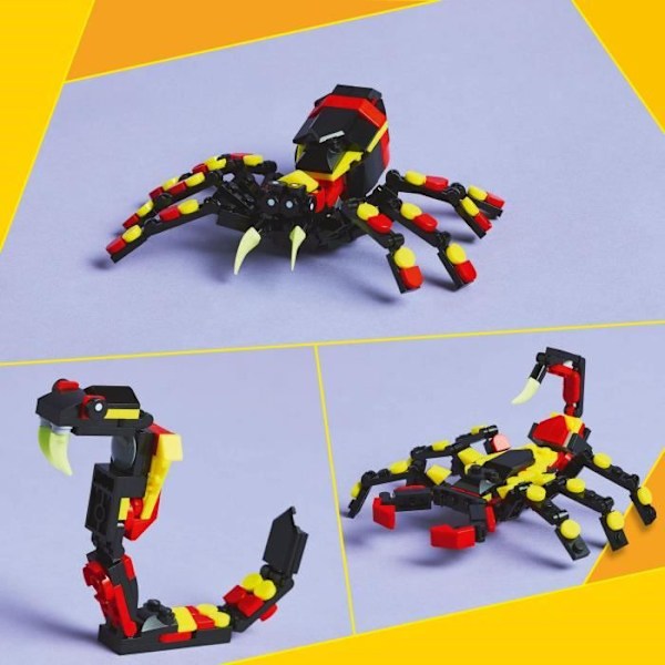 LEGO Creator 31159 3-i-1 Wild Animals: The Surprising Spider - Leksak för 7-åringar