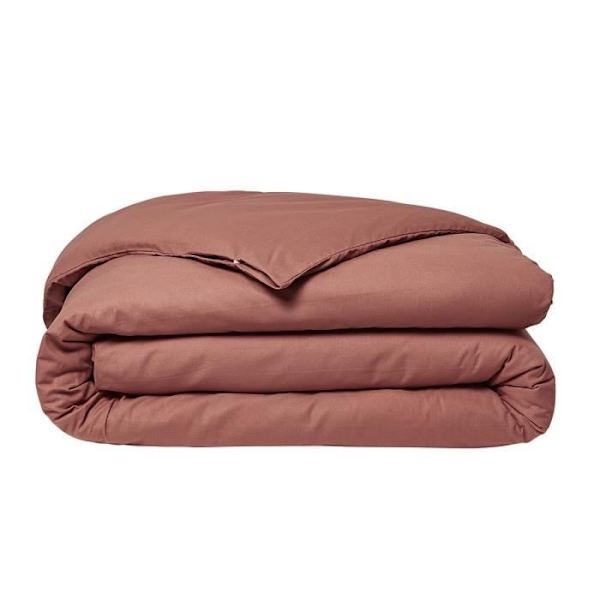 Täcke täckning idag Essential - 140 x 200 cm - 1 person - 100% uni bomull - terrakotta