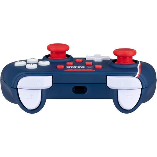 Gamepad - Nintendo Switch, Switch 2 och PC - PSG - Kabelansluten - Blå, vit och röd - Vibrationsfunktion - 3m kabel - Konix