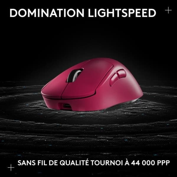 Gamingmus - trådlös - Logitech - G Pro X Superlight 2 DEX - Rosa