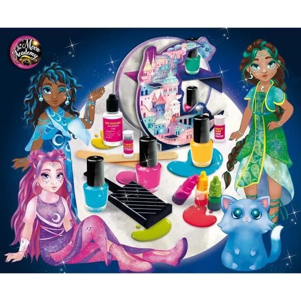 Nagelkonst - Kreativt Hobbykit - THE MOON ACADEMY - Nagellackskomponenter, Nagellacksflaskor