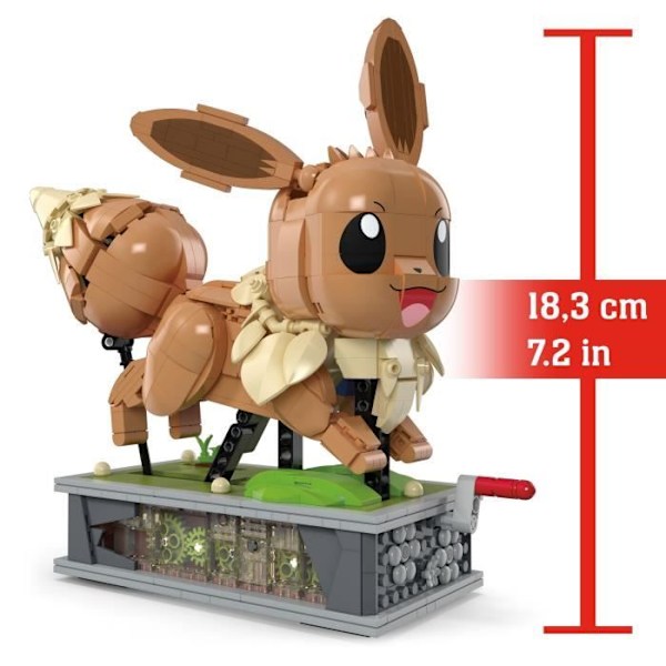 MEGA-Pokémon-Eevee i Motion-Building-låda 1 381 stycken HTH71