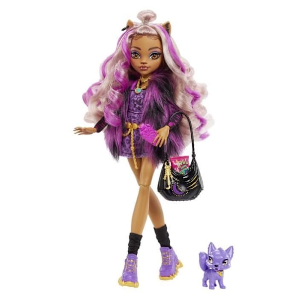 Monster High-Clawdeen Wolf-Doll med husdjur HHK52