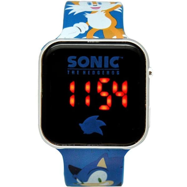 LED-klocka - BARNLICENSERING - Sonic - Ålder 4+ - Blå