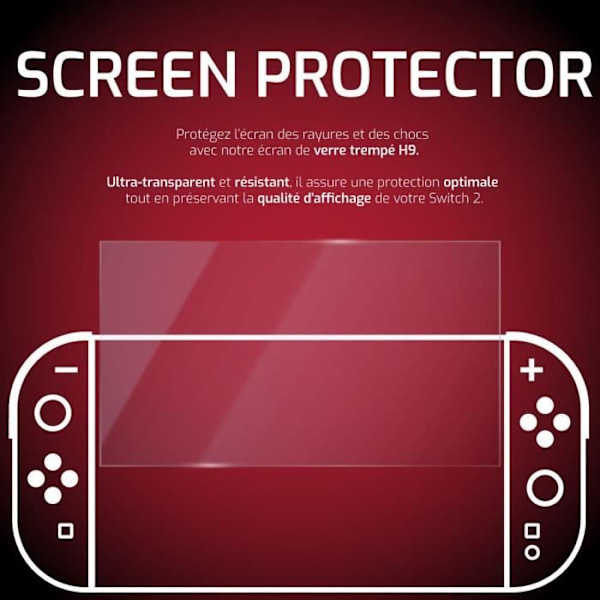 Skärmskydd - ONLAN - Nintendo Switch 2 - H9 Härdat Glas