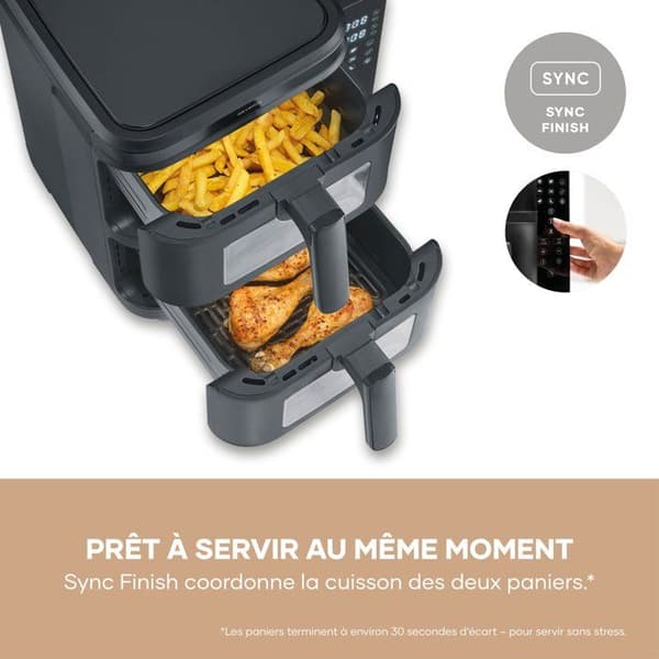 Airfryer - SEVERIN - AirFryer FR9598 - 11L kapacitet - Dubbel tank - 9 program - Pekskärm - 2600W