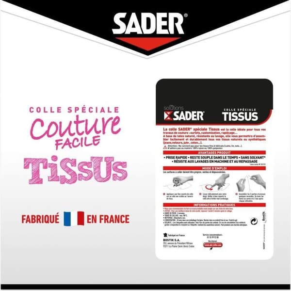 SADER Limflaska Färdiga Hems - 40ml - 30242290