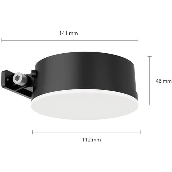 Vägglampa - PHILIPS - Vynce - Solcellsdriven rund - Svart