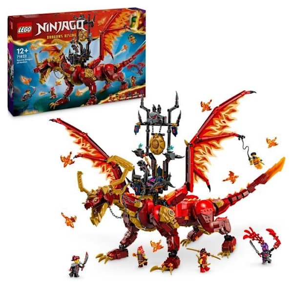 LEGO NINJAGO 71822 The Source of Motion Dragon - Ninja Toy med 6 minifigurer