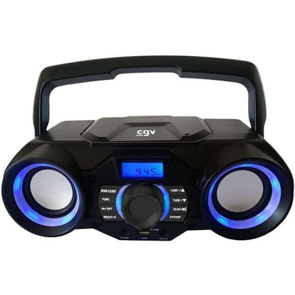 Bärbar CD-radio - CGV - CD SG-1 - CD, CD-R-RW, MP3, SD - USB - Bluetooth
