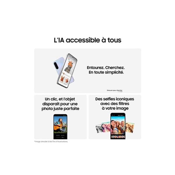 Smartphone Samsung Galaxy A36 6.7 5G Nano SIM 128 GB Vit