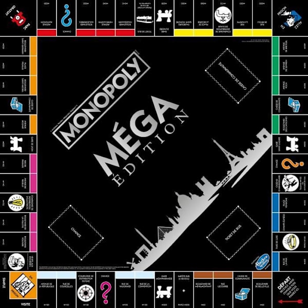 Brädspel - VINNANDE RÖTTER - Monopoly Mega Edition - Nya rutor, skyskrapor och megahyror