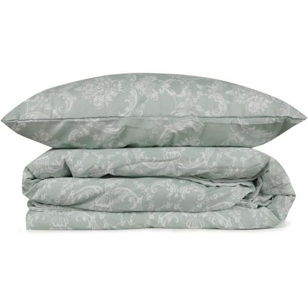 Bäddset - 1 påslakan 220 x 240 cm + 2 örngott 60 x 60 cm - 65% bomull, 35% polyester - Grön