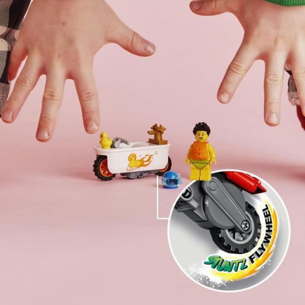 LEGO 60333 City Stuntz Badkarsstuntmotorcykeln, leksak med stuntminifigurer, presentidé för pojkar och flickor
