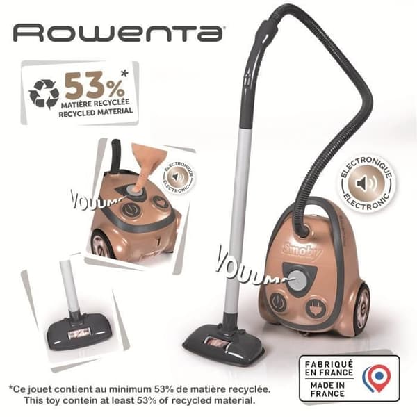 SMOBY - Rowenta Cylinderdammsugare - från 3 år