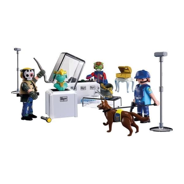 PLAYMOBIL 71876 Museumsinbrottsgripande, Polis, Stadsaction, 50 delar, Ålder 4+