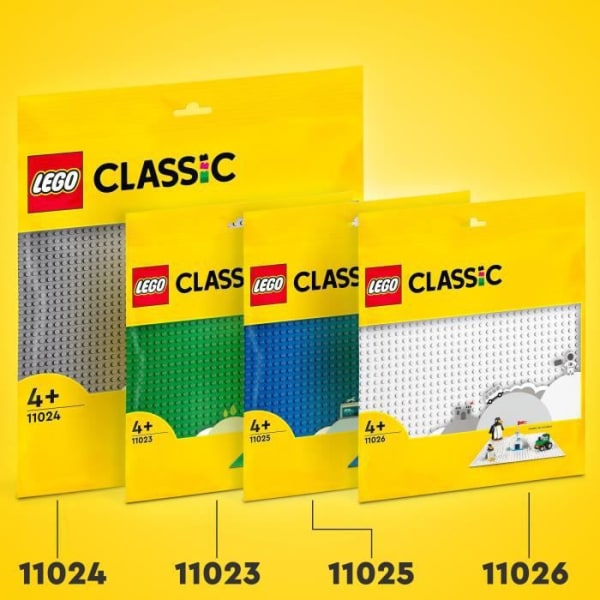 LEGO 11024 Classic Den grå byggplattan 48x48, bas för byggnad, montering och display