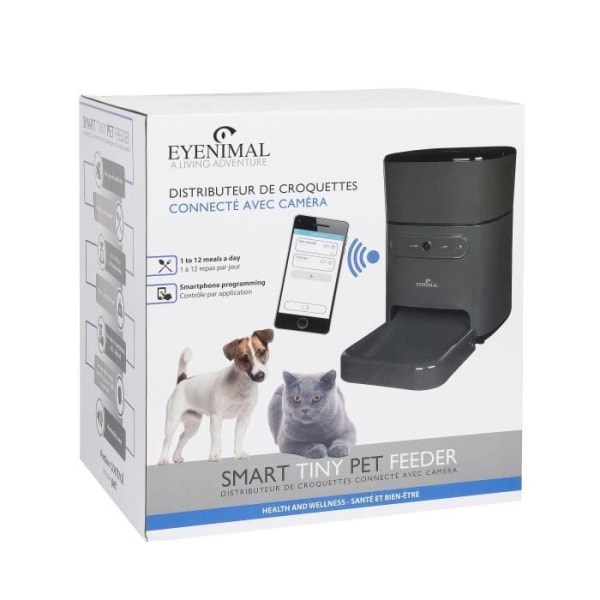 EYENIMAL - Torrfoderautomat - Smart Tiny Pet Feeder - för katter eller små hundar