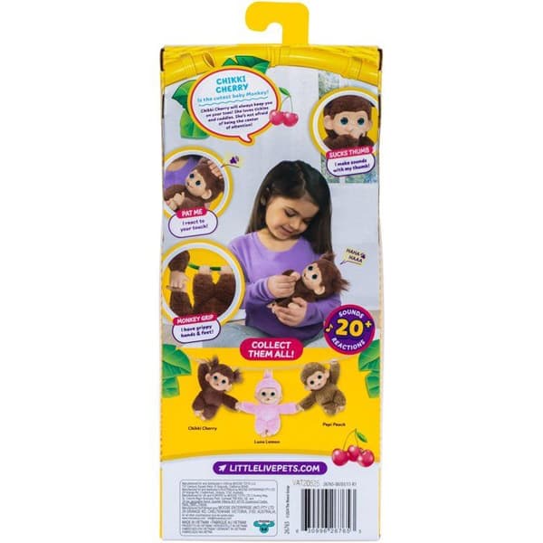 Gosedjur - LITTLE LIVE PETS - Min Mini Apaunge - Brun - Från 4 år
