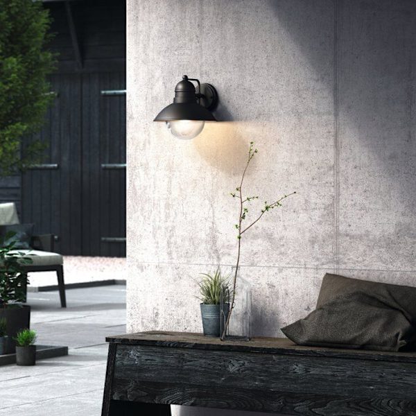 Vägglampa - PHILIPS - Hoverfly - Svart - IP44