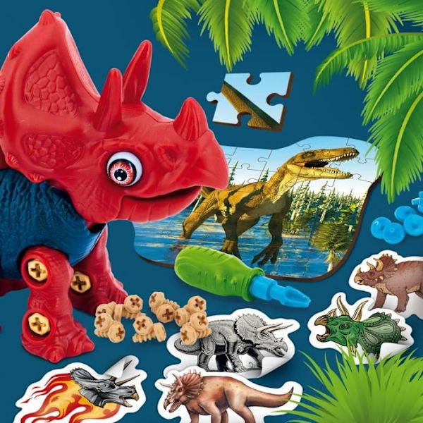 Lisciani giochi- I`ma Genius Dino Stem Triceratops, 92420, Ej tillämpligt - 8008324092420