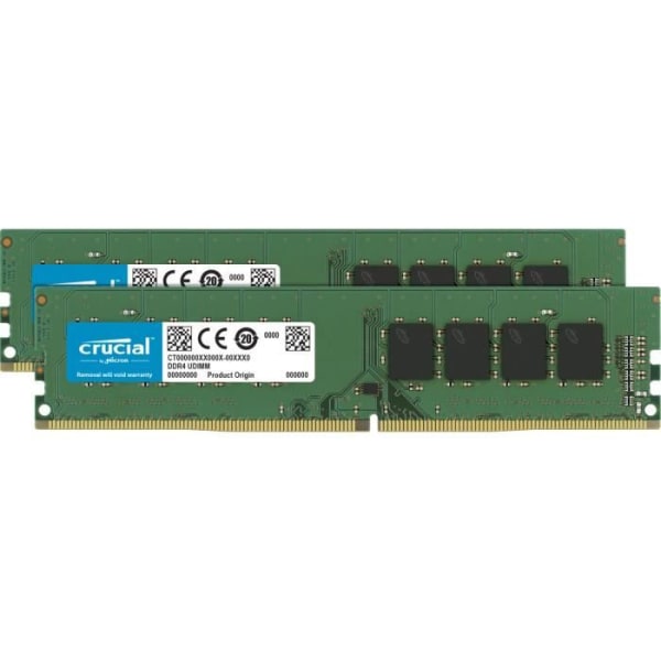 CRUCIAL RAM-modul - 32 GB - DDR4-2666 / PC4-21300 DDR4 SDRAM - CL19 - 1,20 V - Icke-ECC - Obuffrad