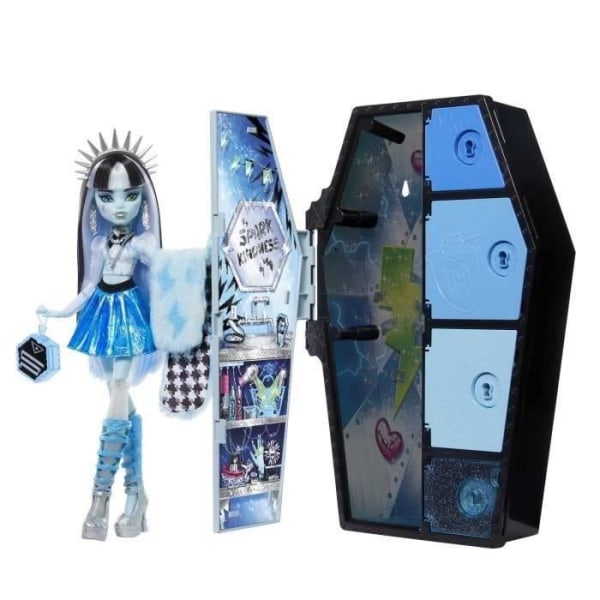Monster High - Frankie Stein's Secret Lockers Iridescent Look - Docka - MONSTER HIGH - HNF75 - MONSTER HIGH FASHION DOLL