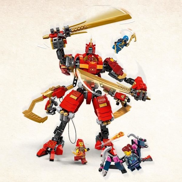 LEGO NINJAGO 71812 Kais Ninja klätterrobot, äventyrslekset för barn