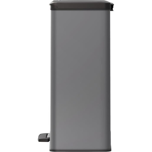 Rektangulär papperskorg - DECO BIN - CURVER - 65L - Stor kapacitet - 49 x 32 x 61 cm - Antracit