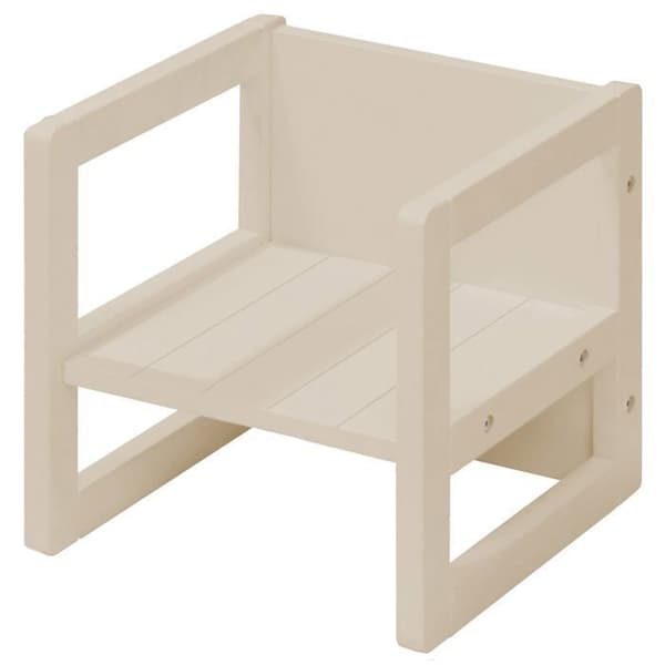 Justerbar barnpall - ROBA - 3 höjdinställningar - Lantlig stil - Beige / Kashmir