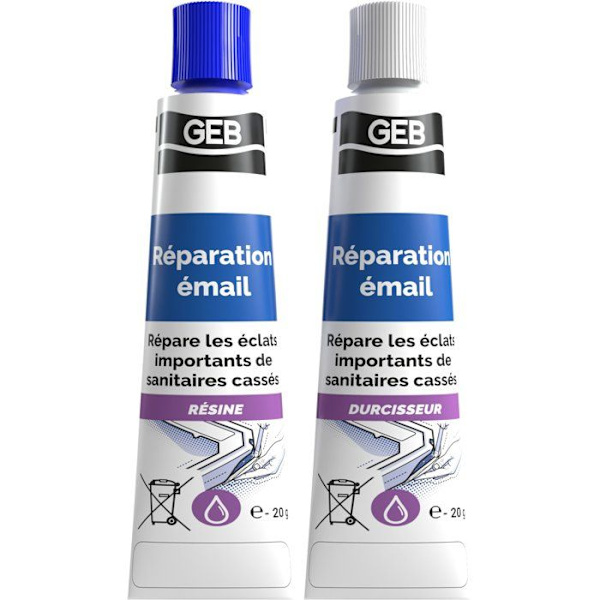Emaljreparation - GEB - Tvåkomponents - Vit