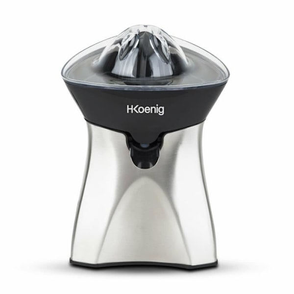 Elektrisk citruspress - H.KoeNIG AGR60 - 2 utbytbara koner - Non-Drip pip - Rostfritt stål