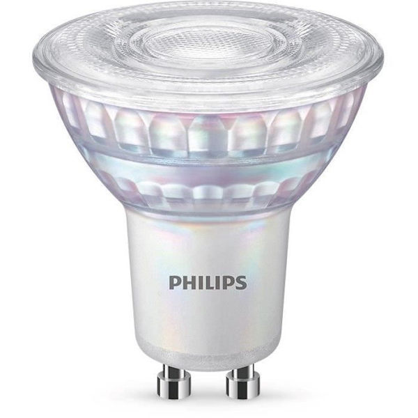 Philips LED-lampa motsvarande 50W GU10, dimbar, glas, set om 2