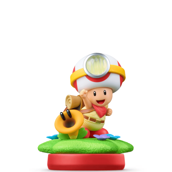 Amiibo-figur - Kapten Padda och Blomma  Super Mario-samlingen