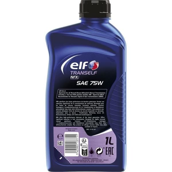 Växellådsolja - ELF - Transself NFX SAE 75W - 1L