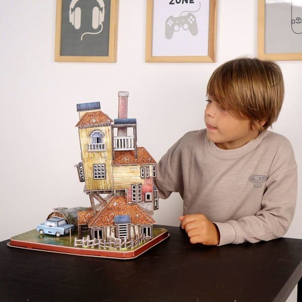 3D-pussel - Grävhålan, Weasleys hus - EXPLORA - 540309 - Harry Potter-licens - Ålder 8+