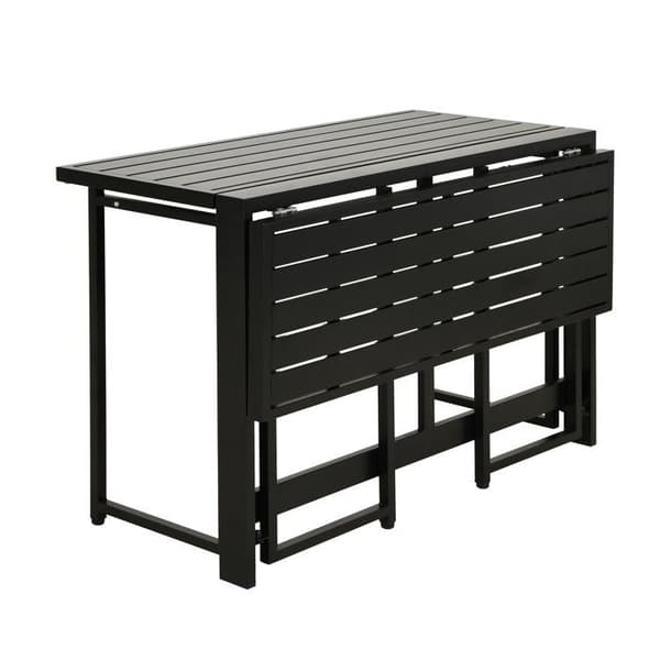 FERRET Trädgårdsbord - Hopfällbart - Metall - Plats för 4 - 98 x 80 x 72 cm