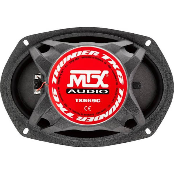 MTX TX669C Koaxialhögtalare 16x23cm 6x9 2-vägs 120W RMS 4O aluminiumram neodymium tweeter silk dome coil TSV TIL