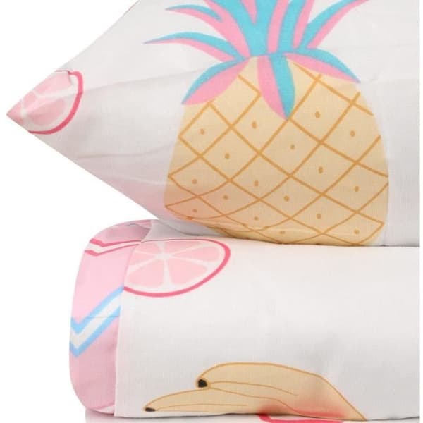 Bäddset - 1 påslakan 220 x 240 cm + 2 örngott 60 x 60 cm - 65% bomull, 35% polyester - Vit