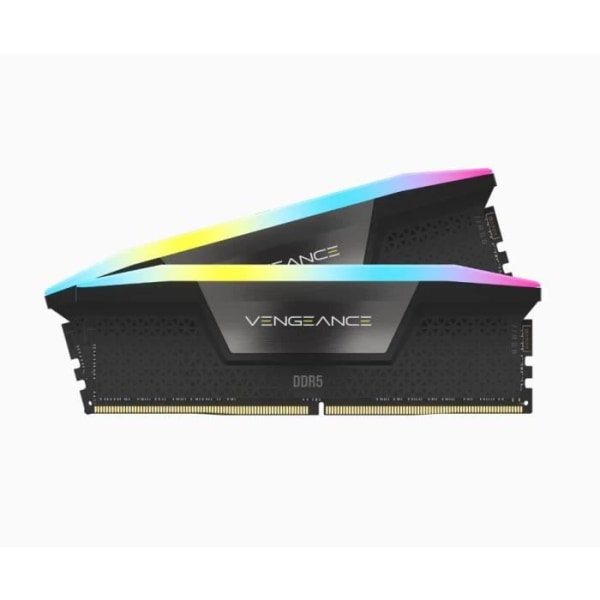 RAM -minne - Corsair - Revenge RGB DDR5 - 32GB 2x16GB DIMM - 5600 MHz - 1.25V - Svart (CMH32GX5M2B5600C36K)