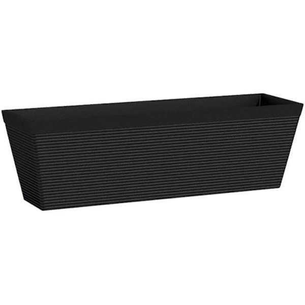 Planteringskärl - GARDEN ID - Green Care Impact Black-Anth - 50 x 16 x 16 cm - 10 års garanti - 100 % återvunnen - UV/gelbeständig