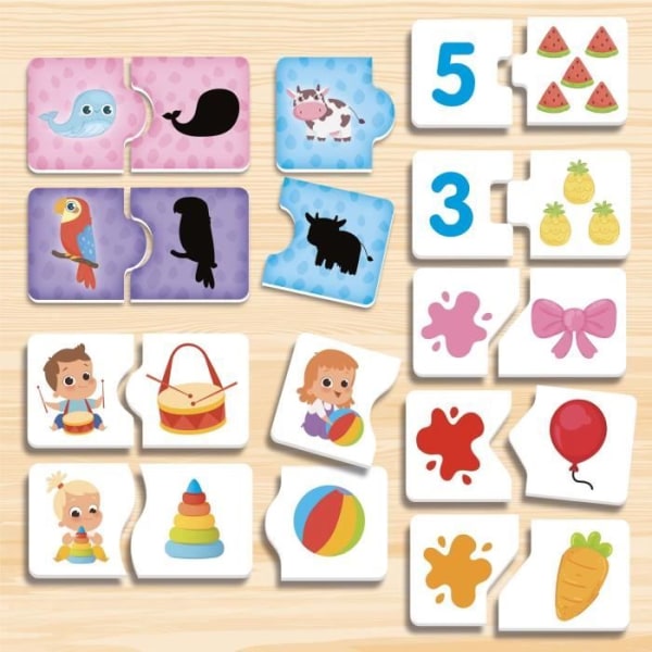 Pedagogiskt bord för småbarn - LISCIANI - med olika spel och pedagogiska aktiviteter